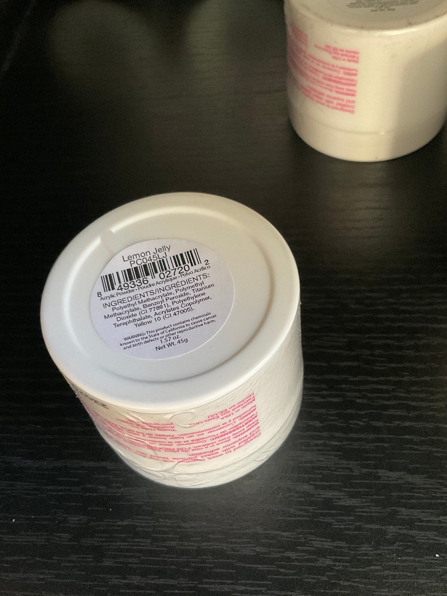 Young nails 45 g lemon jelly acrylic powder