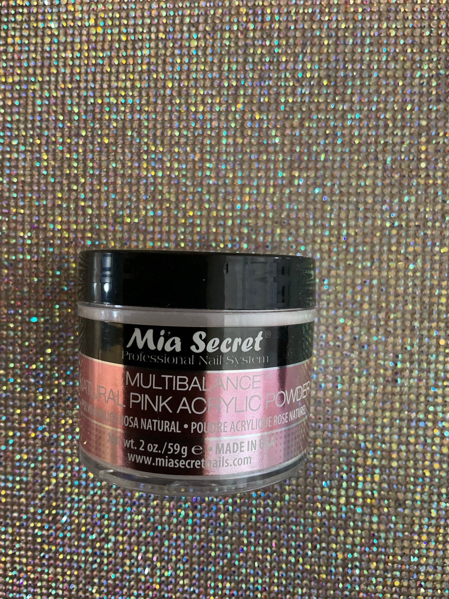 Mia secret 2oz Mutibalance  Natural pink acrylic powder