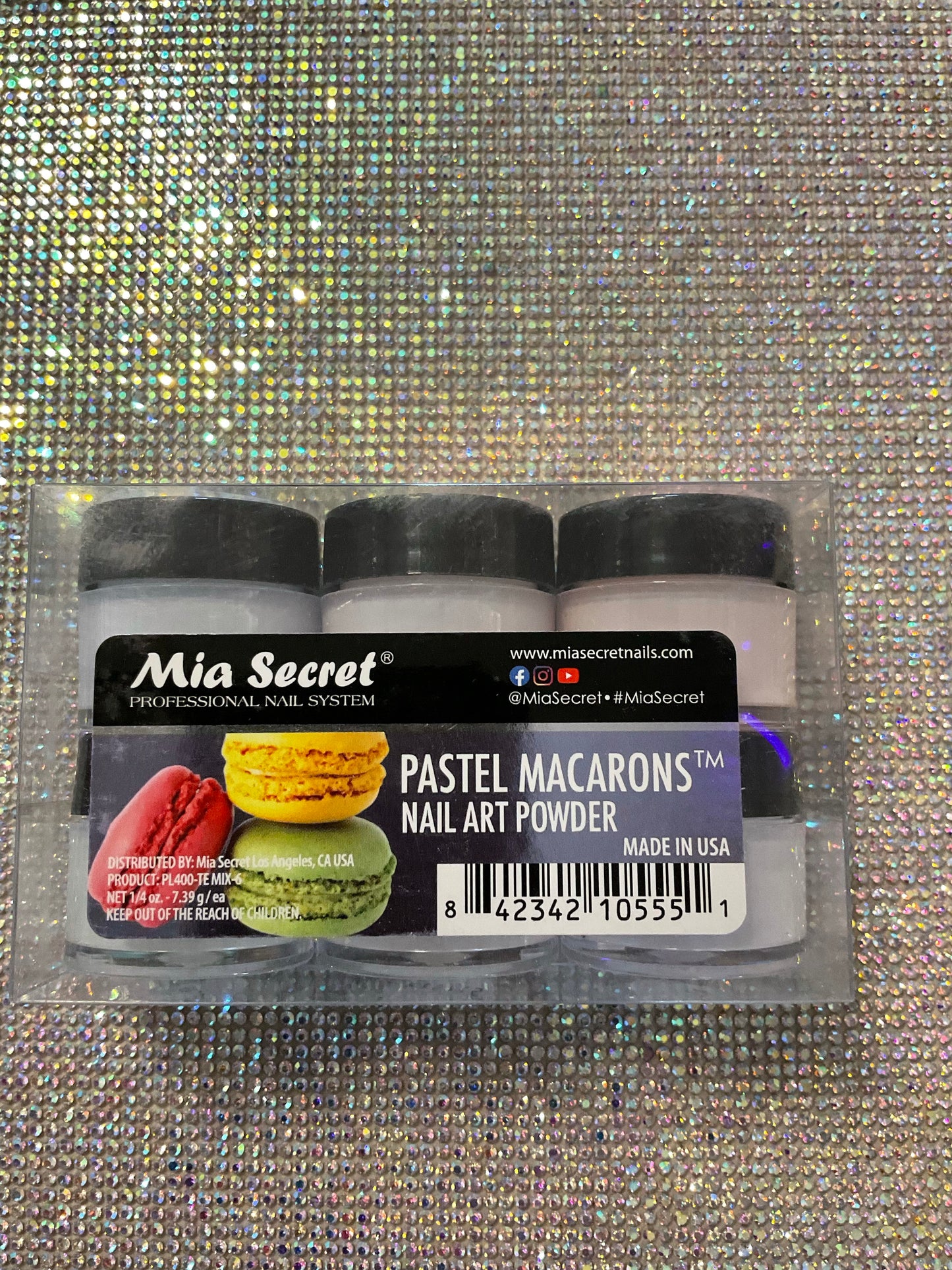 6pk Mia Secret Pastel Macarons Acrylic Powder