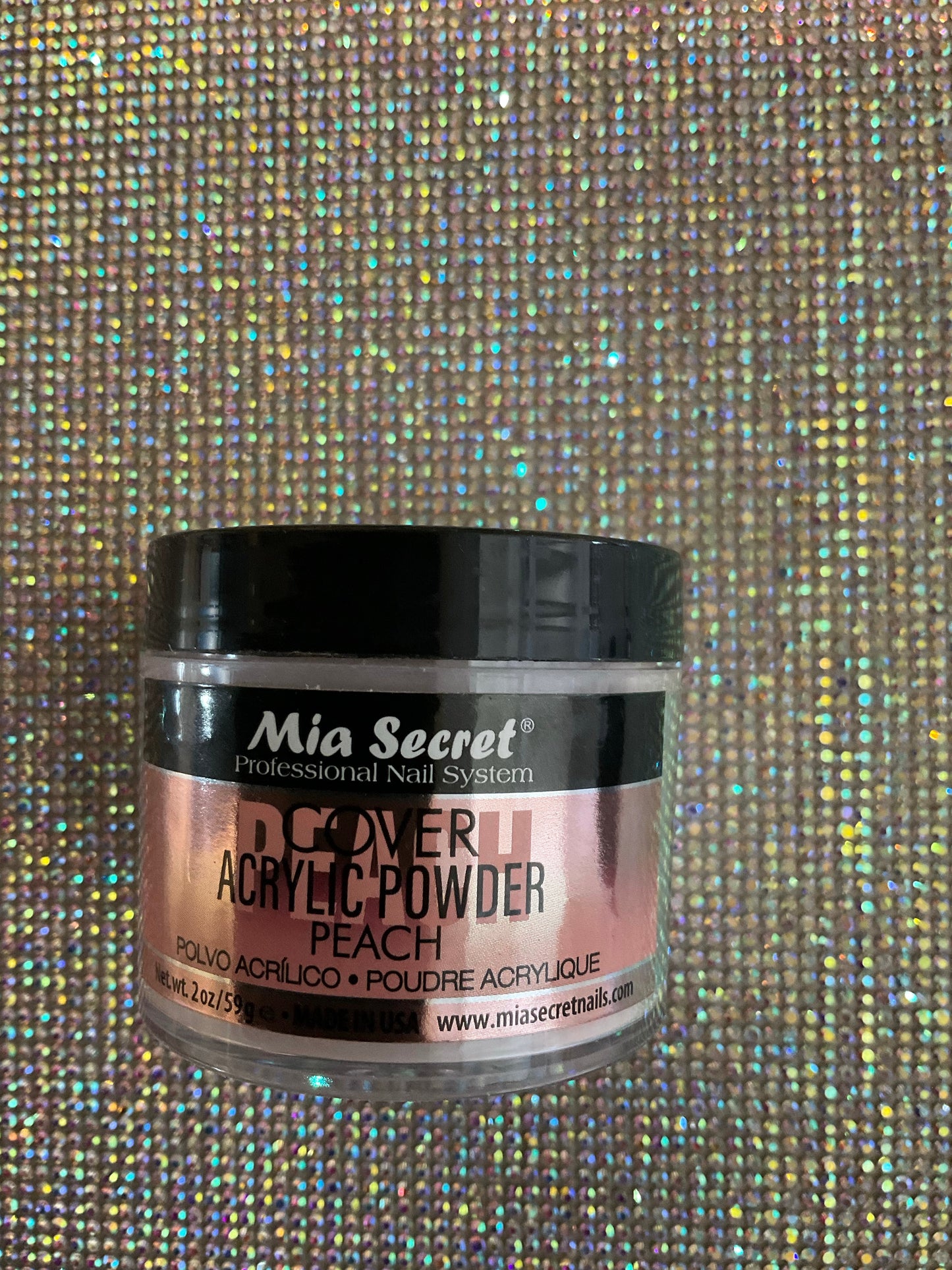 mia secret 2oz PEACH cover acrylic powder